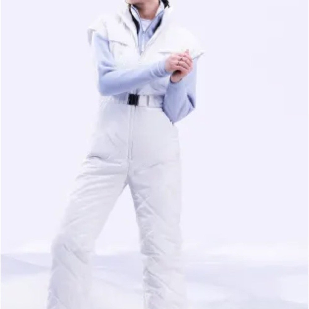 ASOS 4505 ski suit in iridescent shine with detachable sleeves